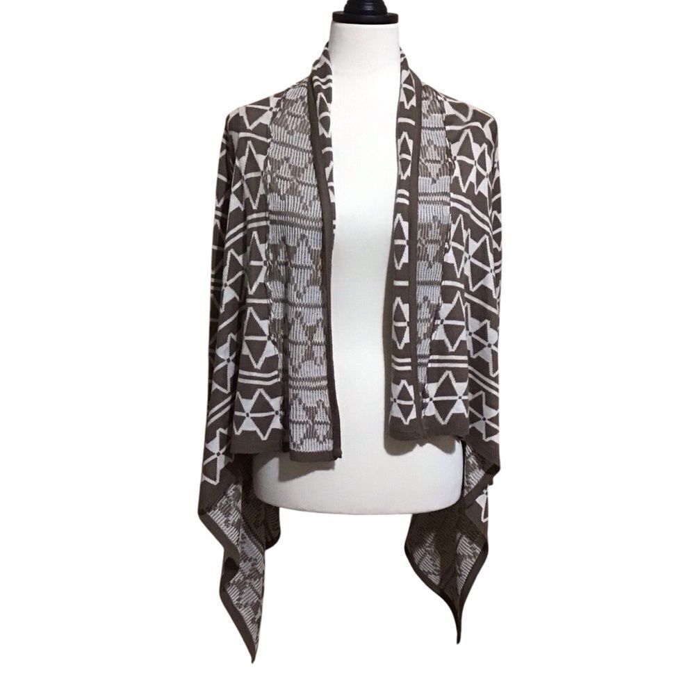 Red Camel Handkerchief‎ Hem Boho Cardigan XS
